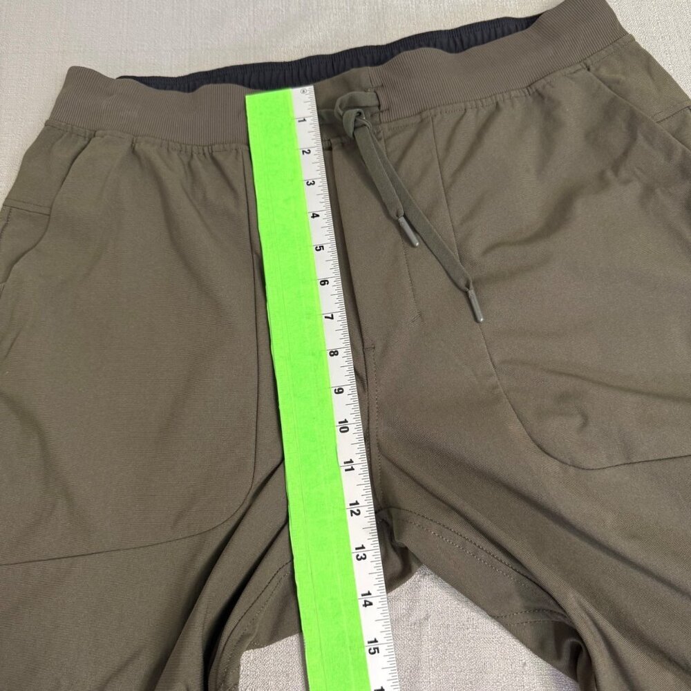 Lululemon ABC Joggers Pants Men XL Dark Olive Green Warpstreme LM5AOLS Casual - Picture 10 of 13